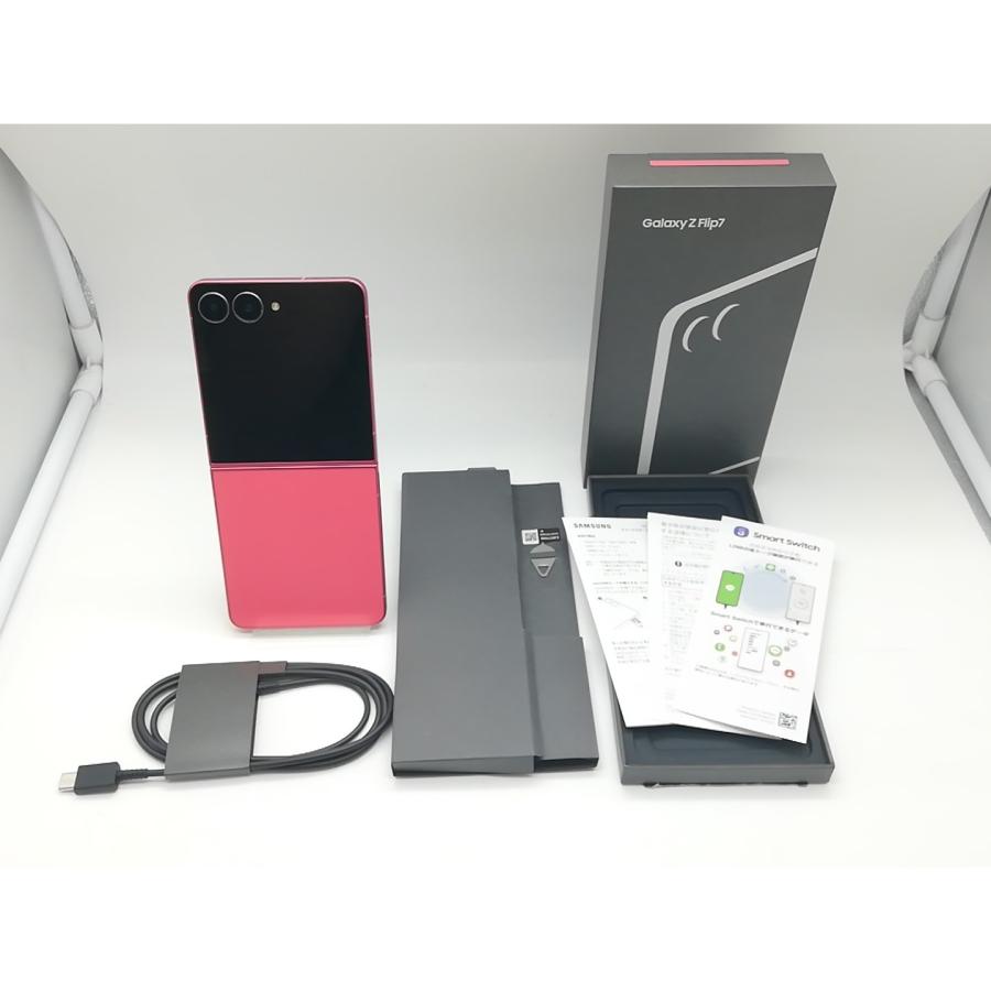 中古】SAMSUNG 国内版 【SIMフリー】 Galaxy Z Flip7 コーラルレッド