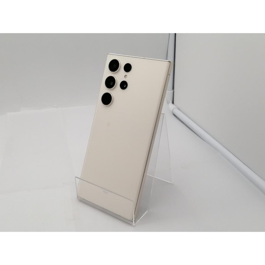 中古】SAMSUNG au 【SIMフリー】 Galaxy S23 Ultra クリーム