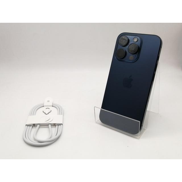 【中古】Apple 国内版 【SIMフリー】 iPhone 15 Pro 128GB ブルーチタニウム MTUA3J/A【仙台駅東口】保証期間１ヶ月【ランクB】の画像