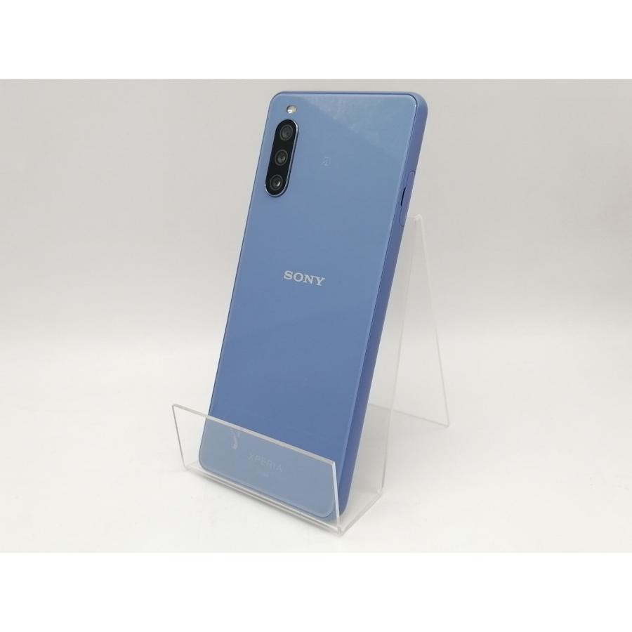 中古】SONY au 【SIMロック解除済み】 Xperia 10 III ブルー 6GB 128GB