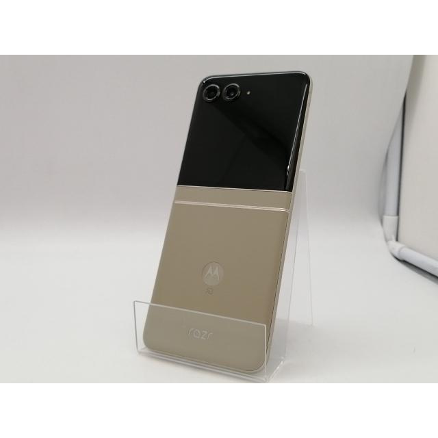 中古】MOTOROLA 国内版 【SIMフリー】 motorola razr 50 サンド