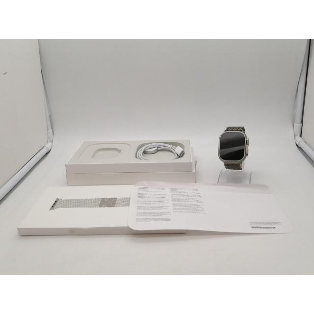 【中古】Apple Watch Ultra2 49mm Cellular ナチュラルチタニウムケース/ナチュラルチタニウムミラネーゼループ (S) MX4M3J/A【札幌南2条】保証期間１ヶ月の画像