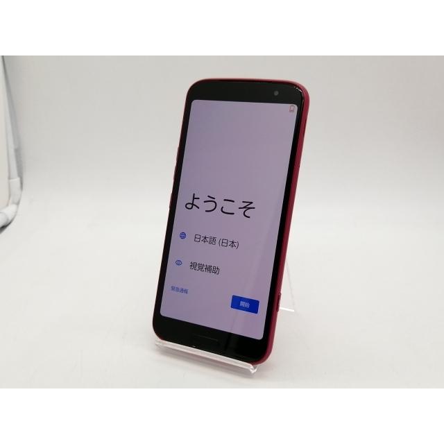 中古】FCNT docomo 【SIMフリー】 らくらくスマートフォン ピンク 4GB