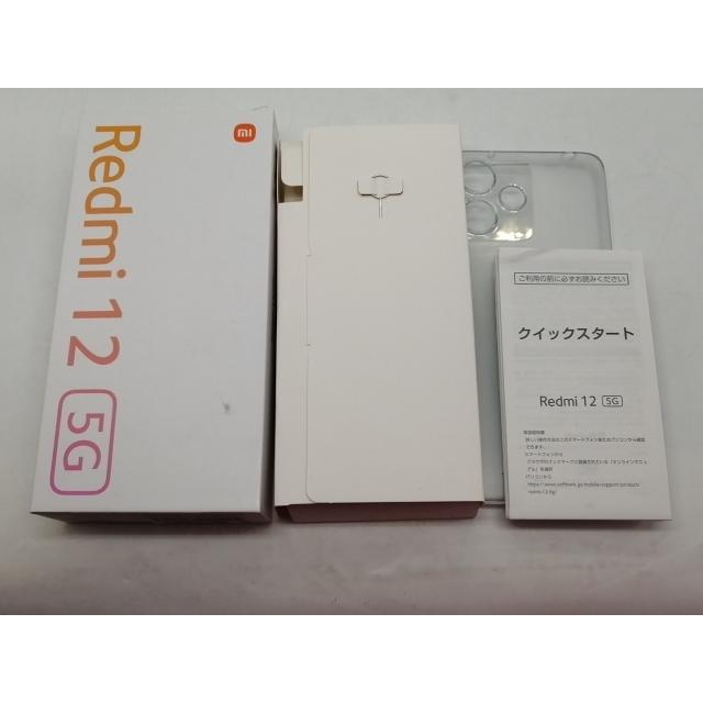 中古】Xiaomi SoftBank 【SIMフリー】 Redmi 12 5G 4GB 128GB ムーン