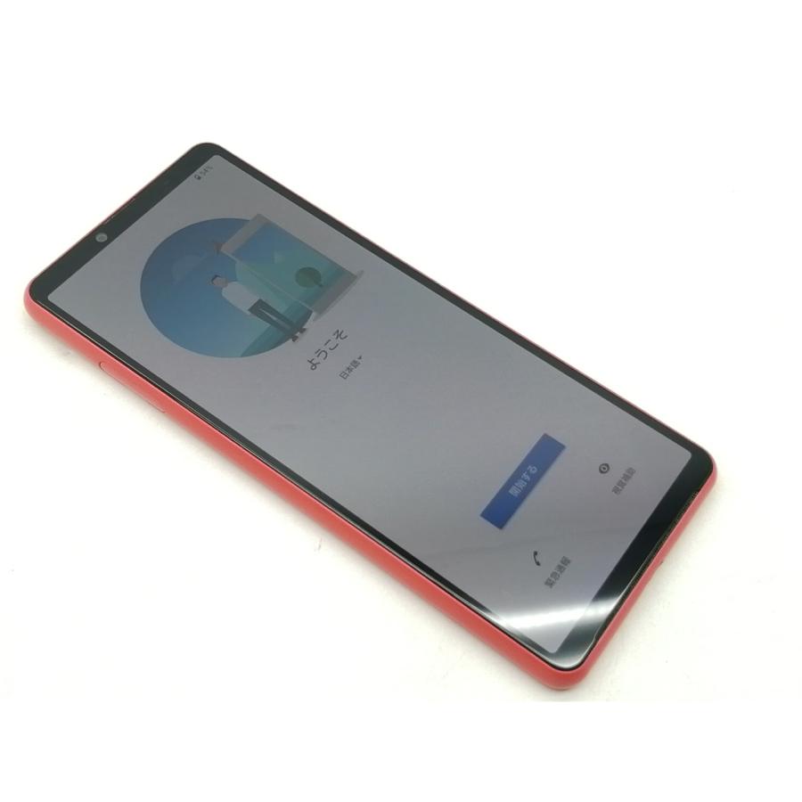 中古】SONY au 【SIMロック解除済み】 Xperia 10 III ピンク 6GB 128GB