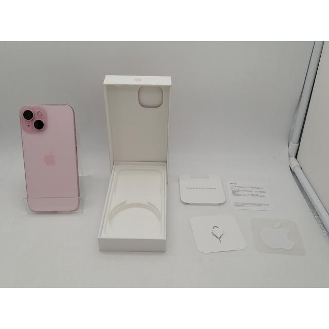 【中古】Apple SoftBank 【SIMフリー】 iPhone 15 128GB ピンク MTMJ3J/A【仙台イービーンズ】保証期間１週間【ランクC】の画像