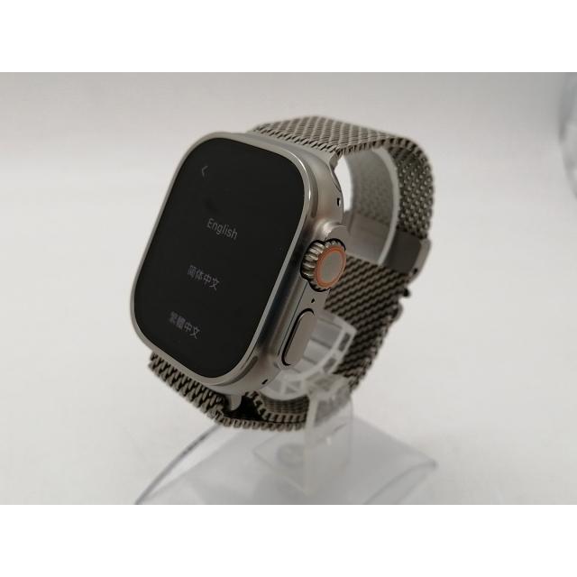 【中古】Apple Watch Ultra3 49mm Cellular ナチュラルチタニウムケース/ナチュラルチタニウムミラネーゼループM MEWY4J/A【札幌南2条】保証期間１ヶ月の画像