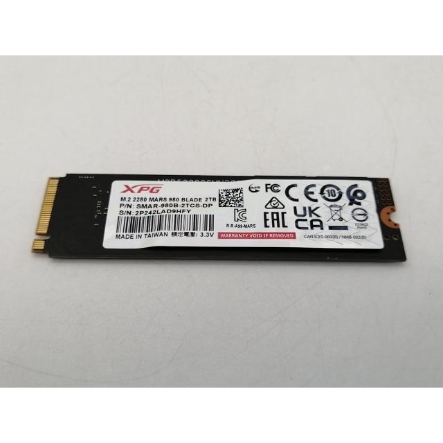 中古】A-DATA XPG MARS 980 BLADE SMAR-980B-2TCS-DP 2TB(M.2 2280