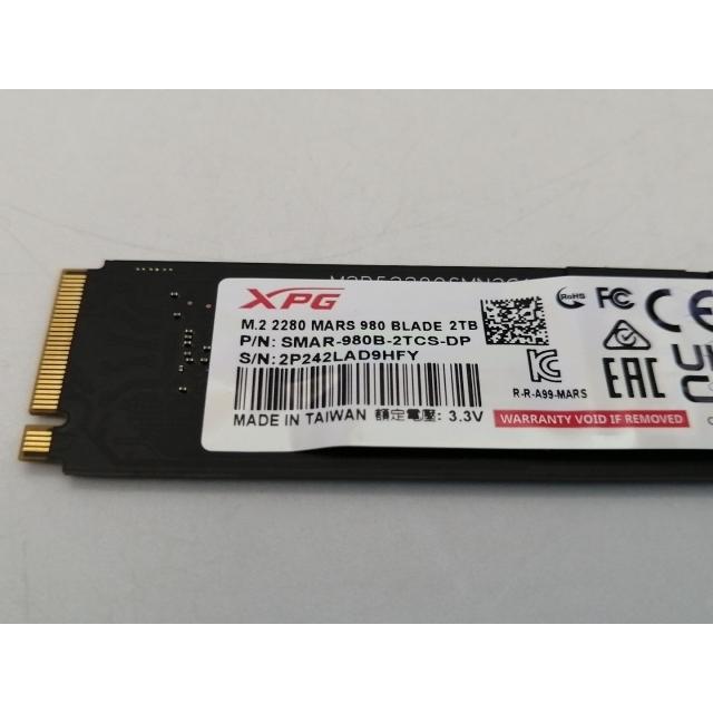 XPG 2TB M.2 2280 SSD 中古 中古】A-DATA XPG MARS 980 BLADE SMAR-980B-2TCS-DP 2TB(M.2 2280