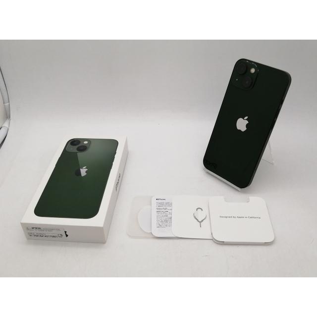 【中古】Apple SoftBank 【SIMフリー】 iPhone 13 256GB グリーン MNGH3J/A【札幌南2条】保証期間１ヶ月【ランクB】の画像
