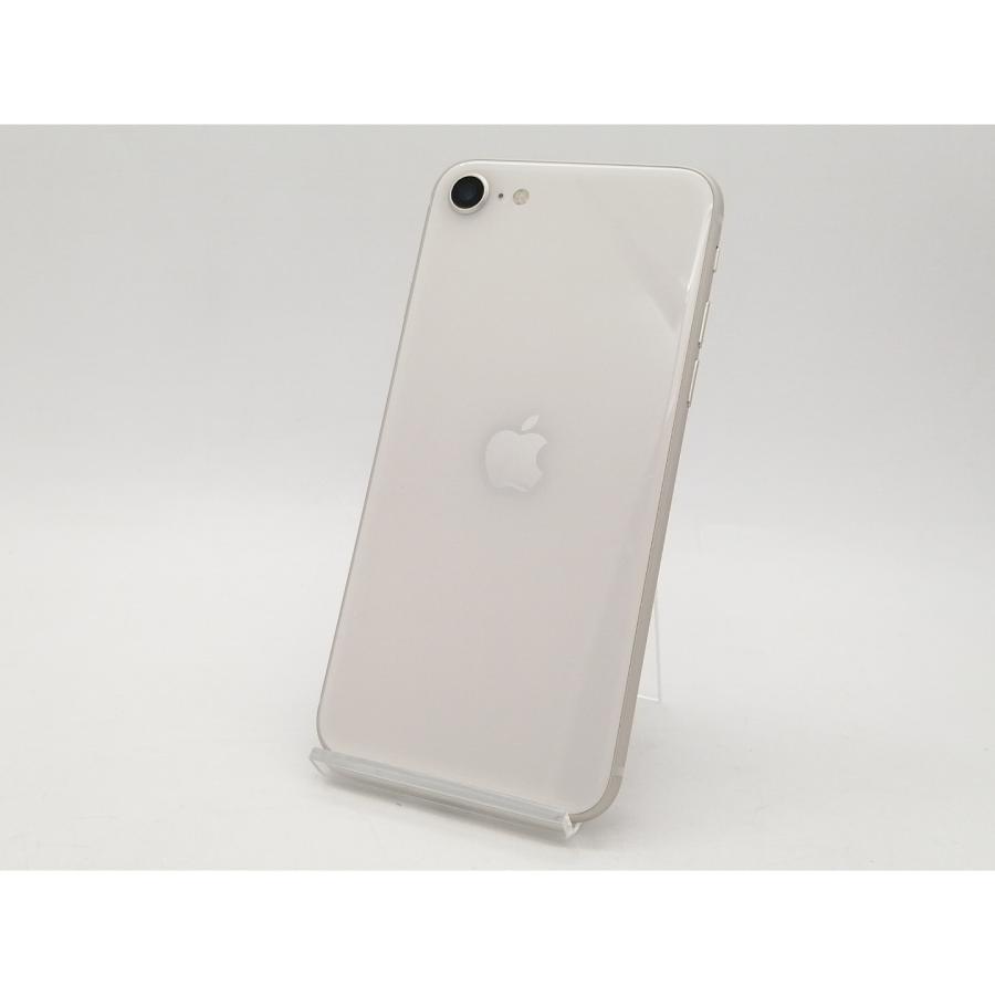 【中古】Apple au 【SIMフリー】 iPhone SE（第3世代） 64GB スターライト MMYD3J/A【札幌南2条】保証期間１ヶ月【ランクA】