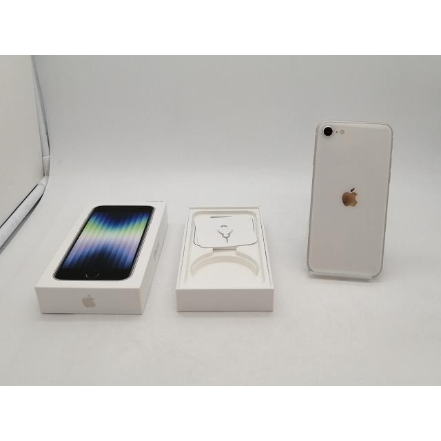 【中古】Apple au 【SIMフリー】 iPhone SE（第3世代） 64GB スターライト MMYD3J/A【札幌南2条】保証期間１ヶ月【ランクA】の画像