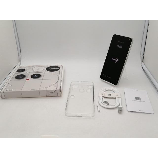 中古】NOTHING 国内版 【SIMフリー】 Nothing Phone (3) ホワイト 12GB