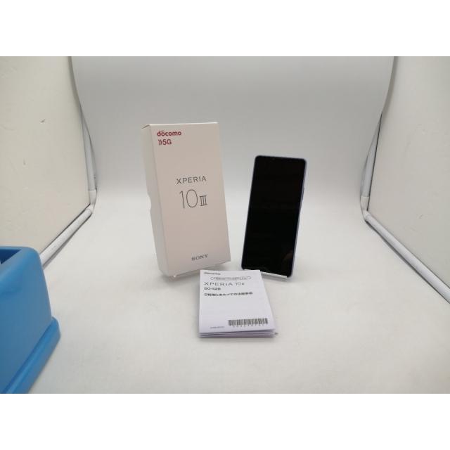 中古】SONY docomo 【SIMロック解除済み】 Xperia 10 III ブルー 6GB
