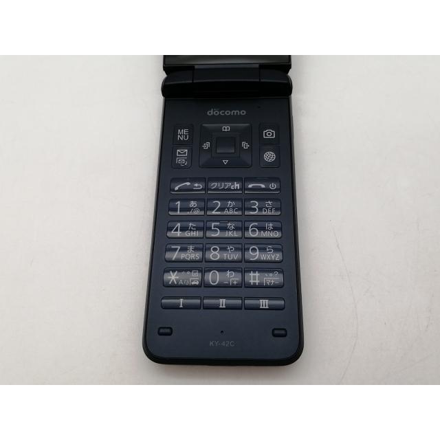 中古】KYOCERA docomo 【SIMフリー】 DIGNOケータイ ブラック KY-42C