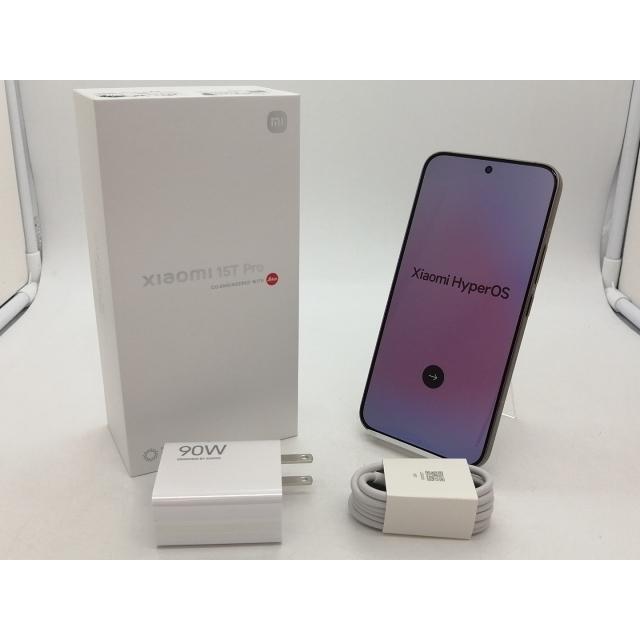 中古】Xiaomi 国内版 【SIMフリー】 Xiaomi 15T Pro モカゴールド 12GB