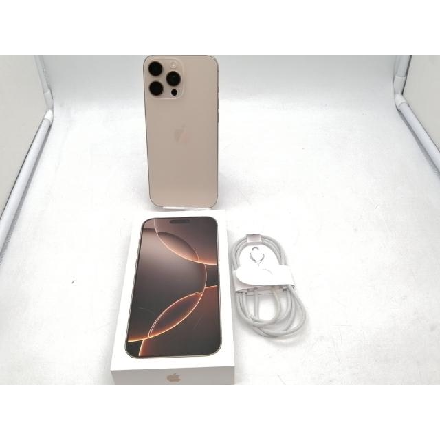 中古】Apple 国内版 【SIMフリー】 iPhone 16 Pro Max 256GB デザート
