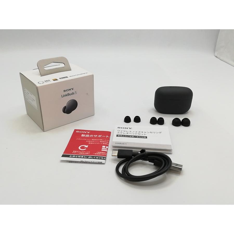 中古】SONY LinkBuds S WF-LS900N (B) [ブラック]【ECセンター】保証