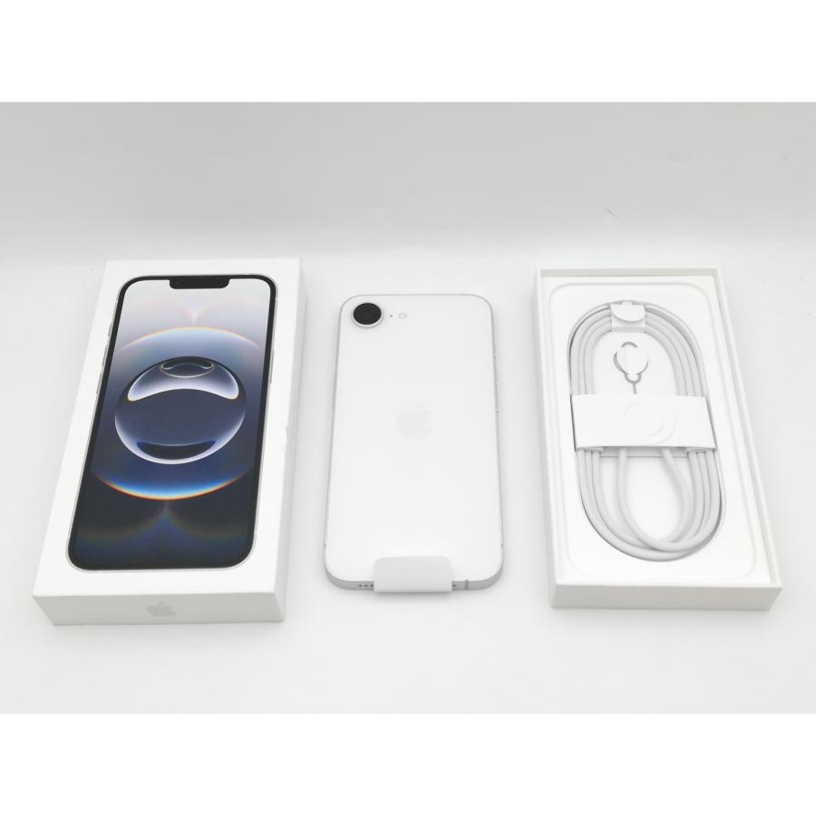 未使用】Apple au 【SIMフリー】 iPhone 16e 128GB ホワイト MD1R4J/A