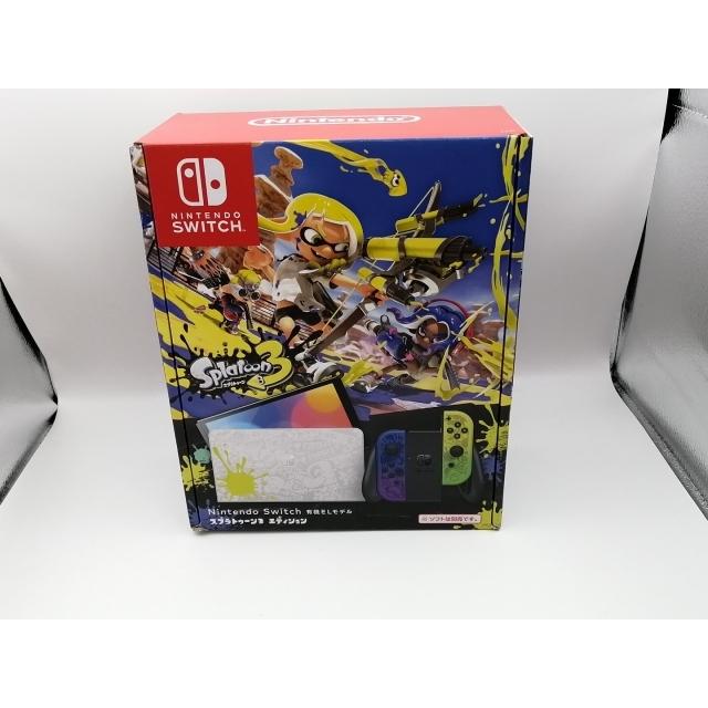 中古】Nintendo Switch 本体 (有機ELモデル) HEG-S-KCAAA スプラ 