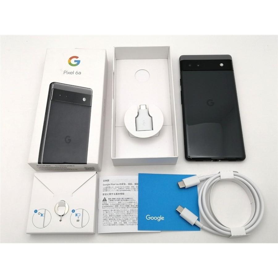 中古】Google au 【SIMフリー】 Pixel 6a チャコール 6GB 128GB GB17L