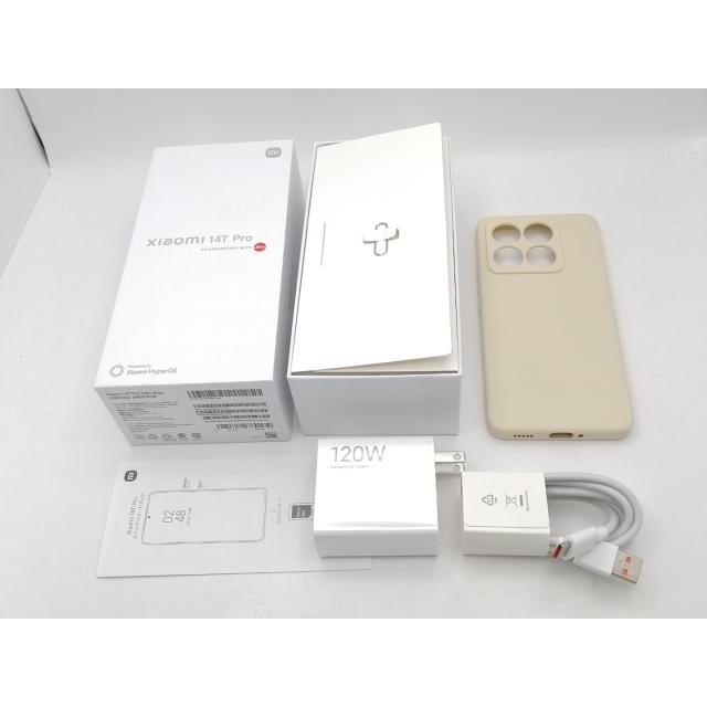 【中古】Xiaomi 国内版 【SIMフリー】 Xiaomi 14T Pro 12GB 256GB チタングレー  MZB0HIMJP【池袋東口】保証期間１ヶ月【ランクA】の画像