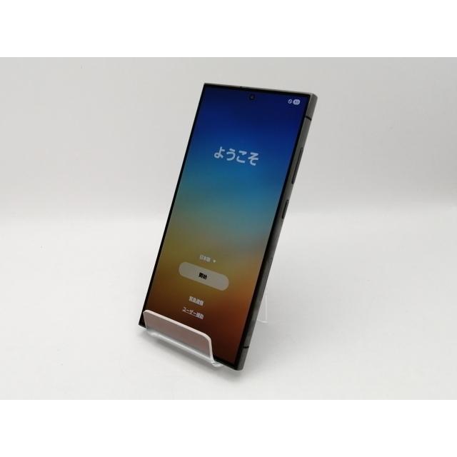 中古】SAMSUNG au 【SIMフリー】 Galaxy S24 Ultra チタニウムブラック