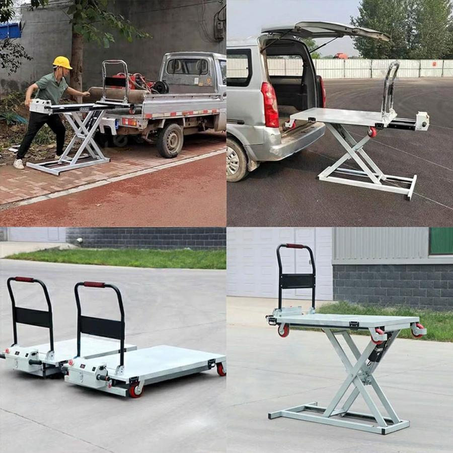 業務用ハンドリフト昇降リフトカート テーブルカート　運搬台車79＊40＊75cm 昇降台車 リフトカート テーブルカート ハンドリフター リフトテーブル