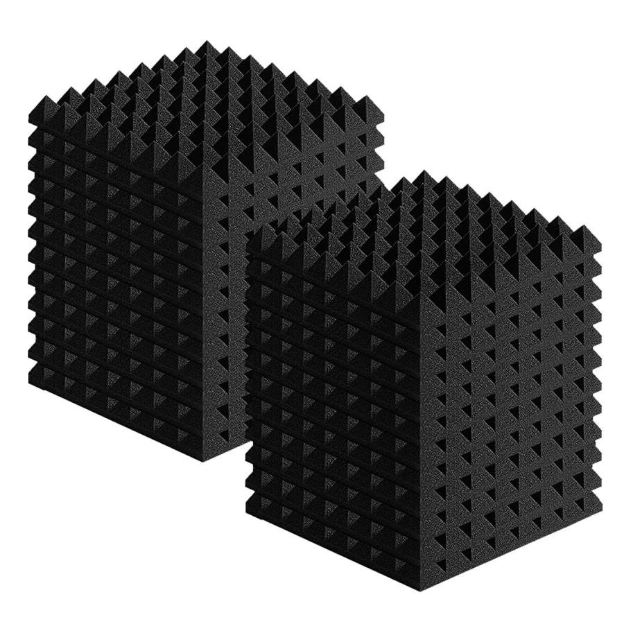 吸音材 防音 壁 50*50cm 厚さ5cm 24枚 緩衝材防音 ウレタン 高 吸音材 防音 壁 50*50cm 厚さ5cm 24枚 緩衝材防音 ウレタン 高