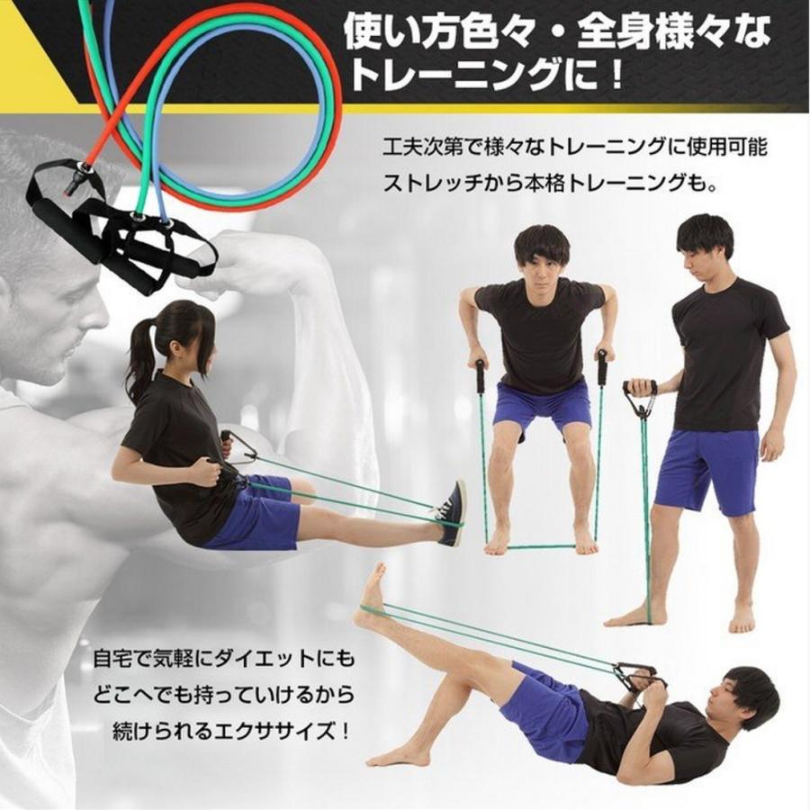 トレーニングチューブセット 5段階 筋トレチューブ ゴムチューブ トレーニングチューブセット 5段階 筋トレチューブ ゴムチューブ