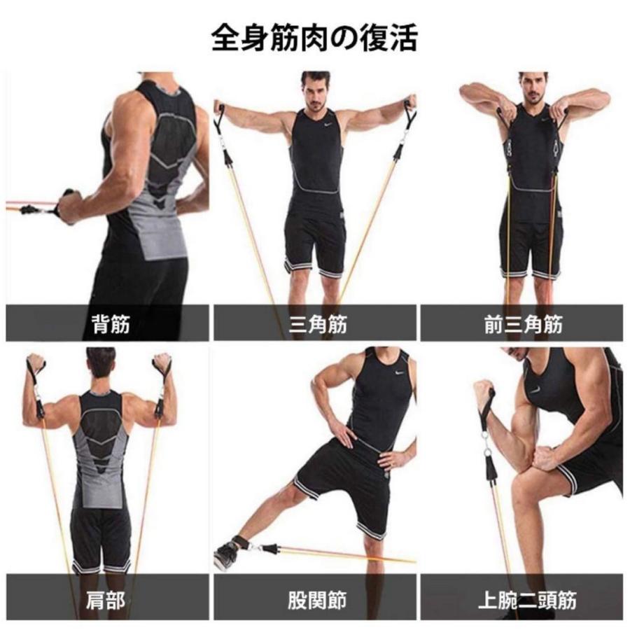 トレーニングチューブセット 5段階 筋トレチューブ ゴムチューブ トレーニングチューブセット 5段階 筋トレチューブ ゴムチューブ