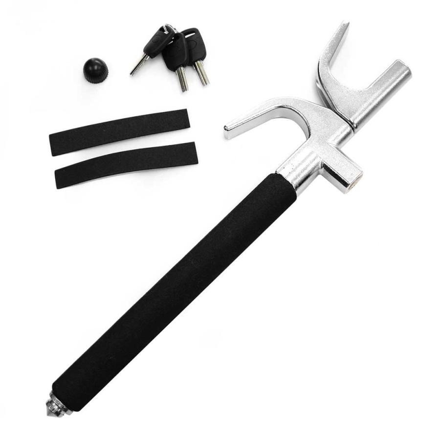 ハンドルロック 盗難防止 防犯 車盗難対策 傷防止 スペアキー 取付簡単