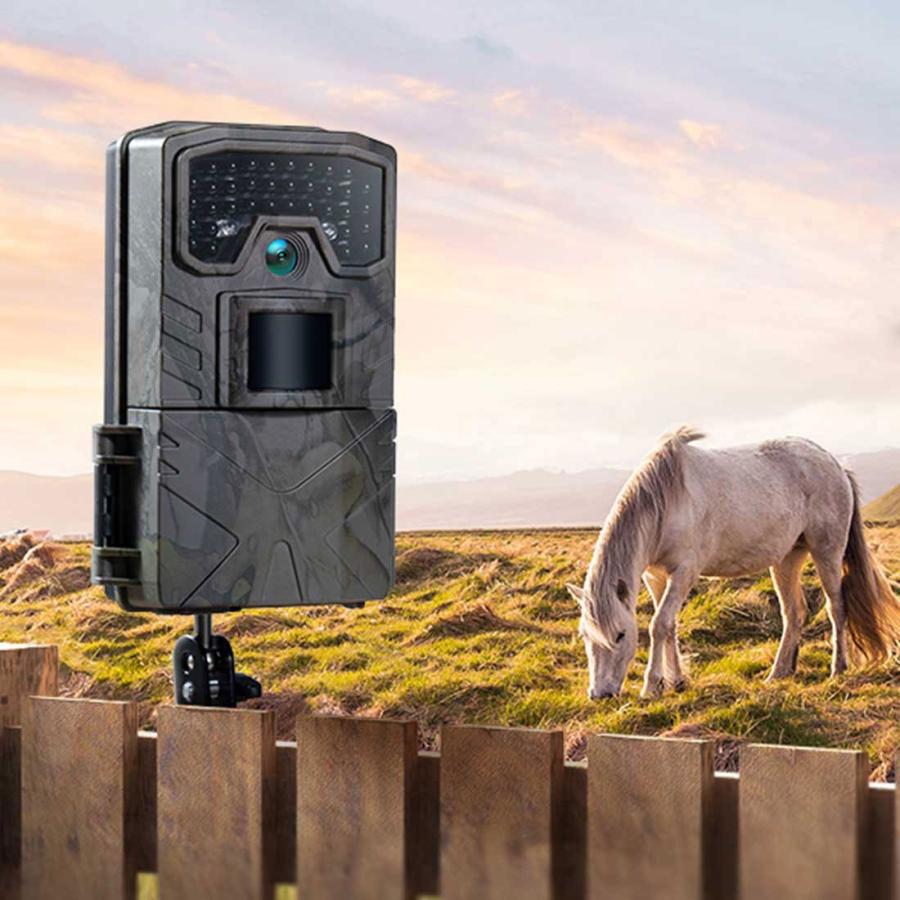 トレイルカメラ 3000万画素 Full HD 防犯カメラ IP66 防水 防塵 赤外線