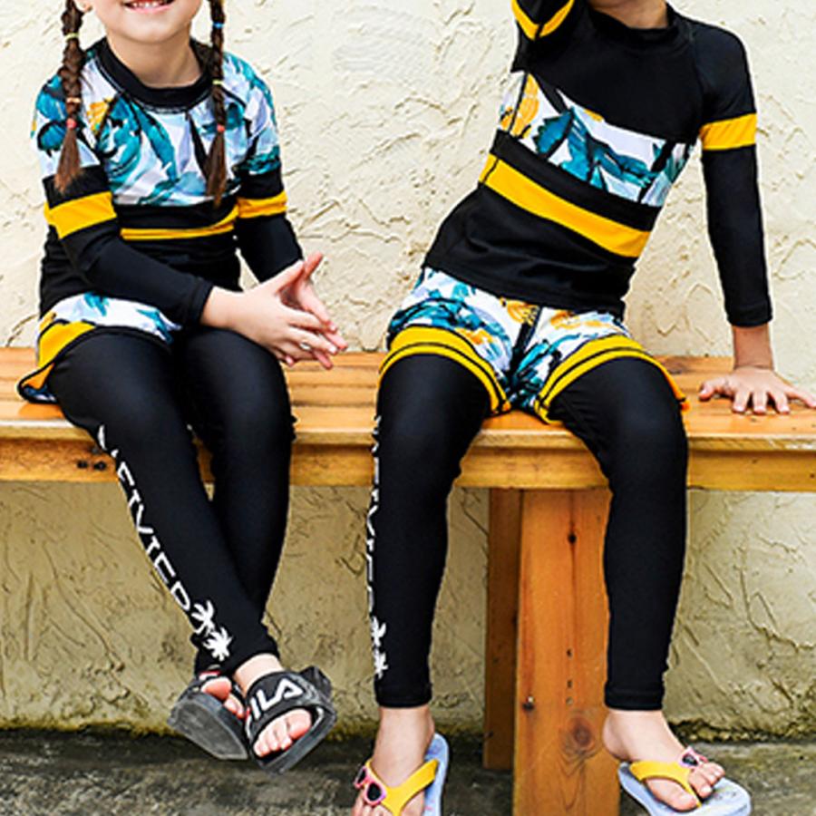 ラッシュガード3点セット 男の子用 女の子用 子供 ラッシュガード