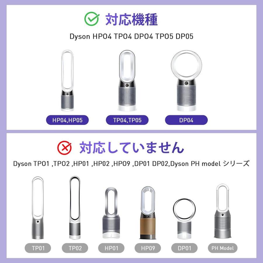 空気清浄機交換用 フィルター 互換品 TP04フィルター ダイソン HP04 TP04 DP04 TP05 DP05 Dyson HEPA ...