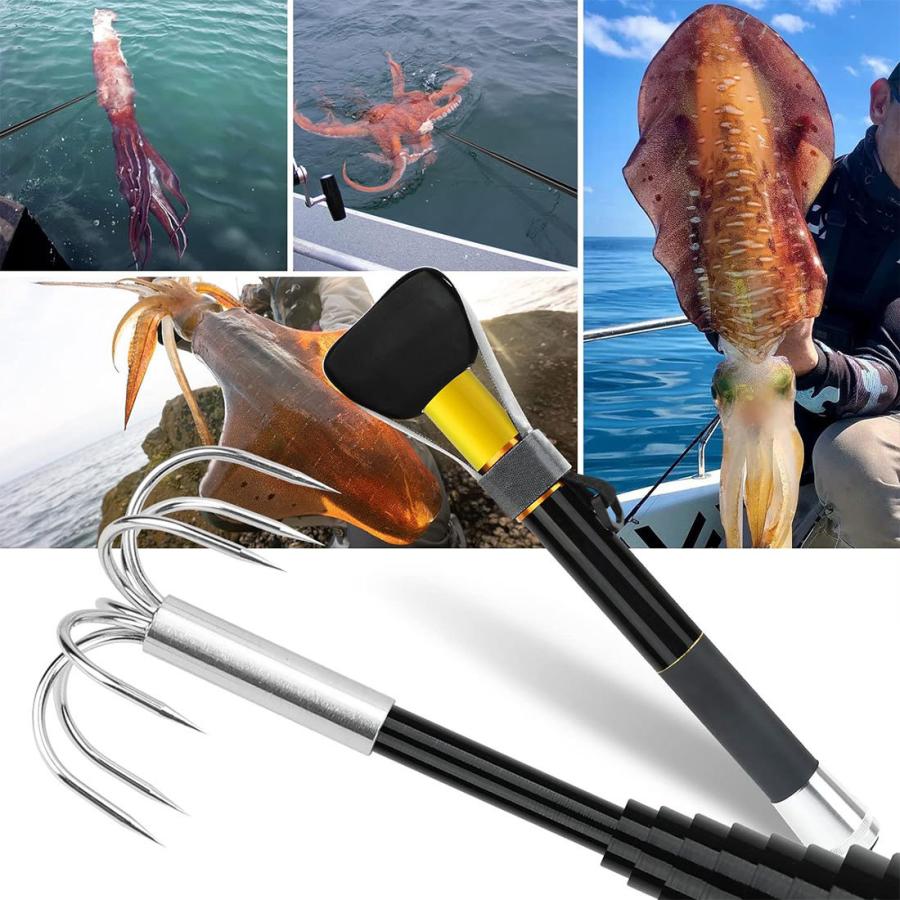イカギャフ 3M 伸縮 超小継 イカ用ギャフ アオリイカ釣り ランディング