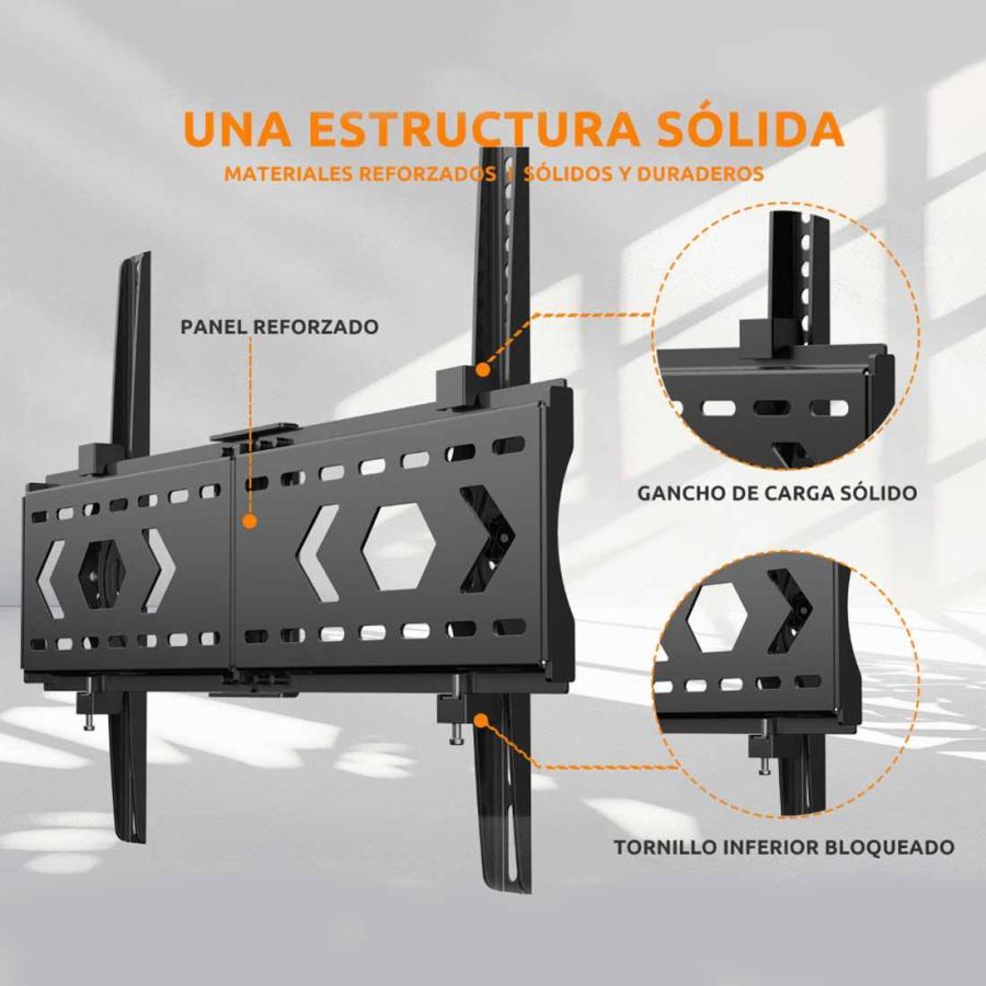 テレビ壁掛け金具 32〜84型 最大耐荷重60kg 組立必要 LED LCD