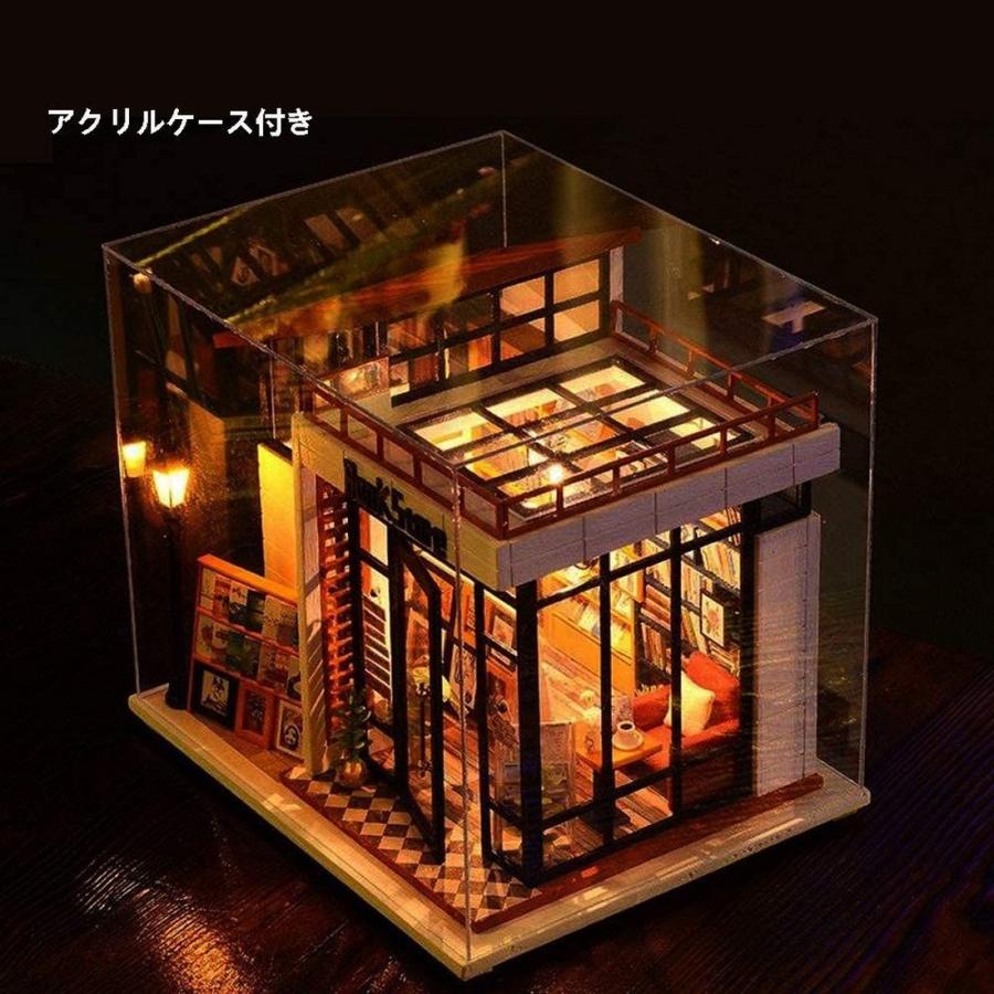 ドールハウス 手作りキット ミニチュアコレクション 初心者 英語説明書とアクリルケース付き ブックストア |  | 02