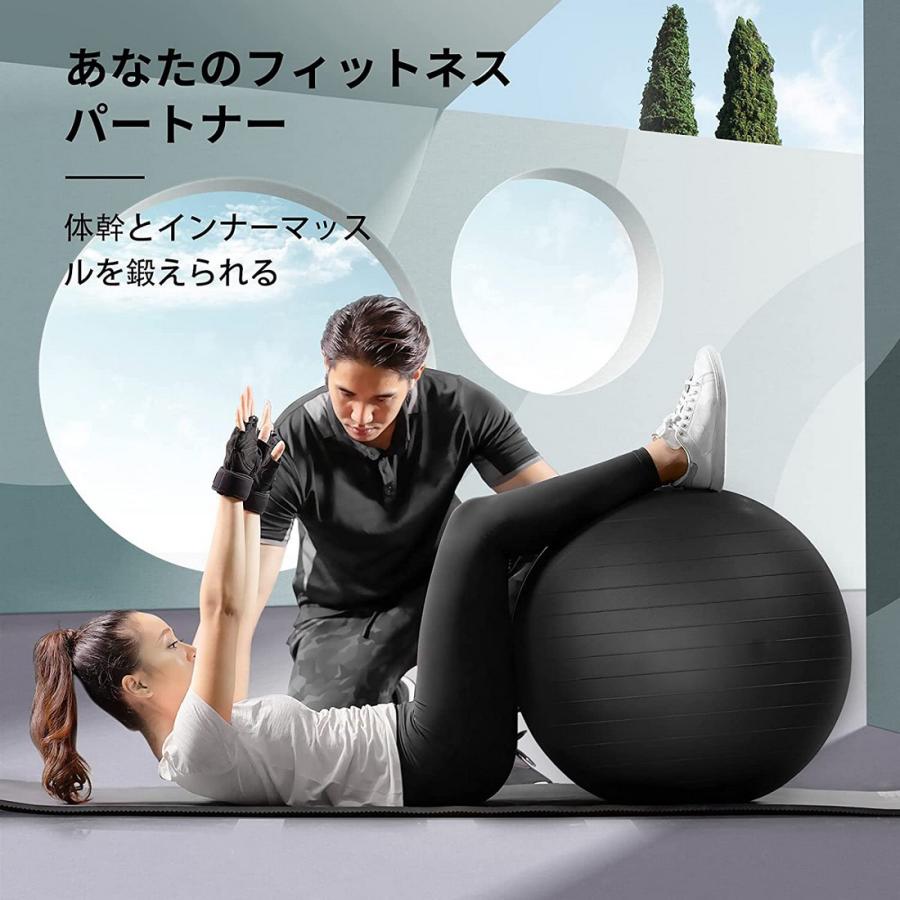 バランスボール 65cm フィットネスボール ピラティスボール ヨガ 椅子