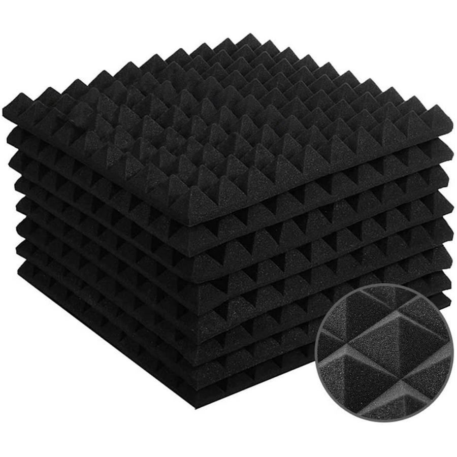 吸音材 防音 壁 防音材 20枚セット 50*50cm 厚さ5cm ウレタン 高反発高
