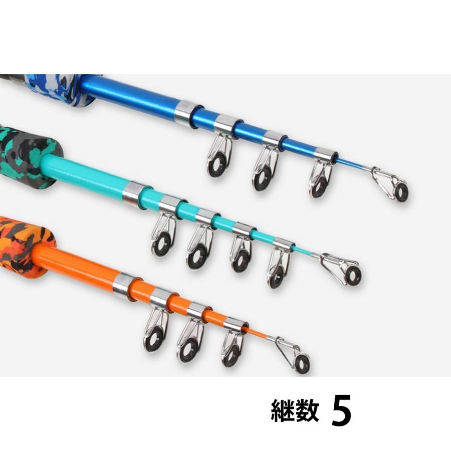 1.3m 1.5m 1.8m 伸縮式 釣り竿 ロッド コンパクトロッド 携帯型 海釣り