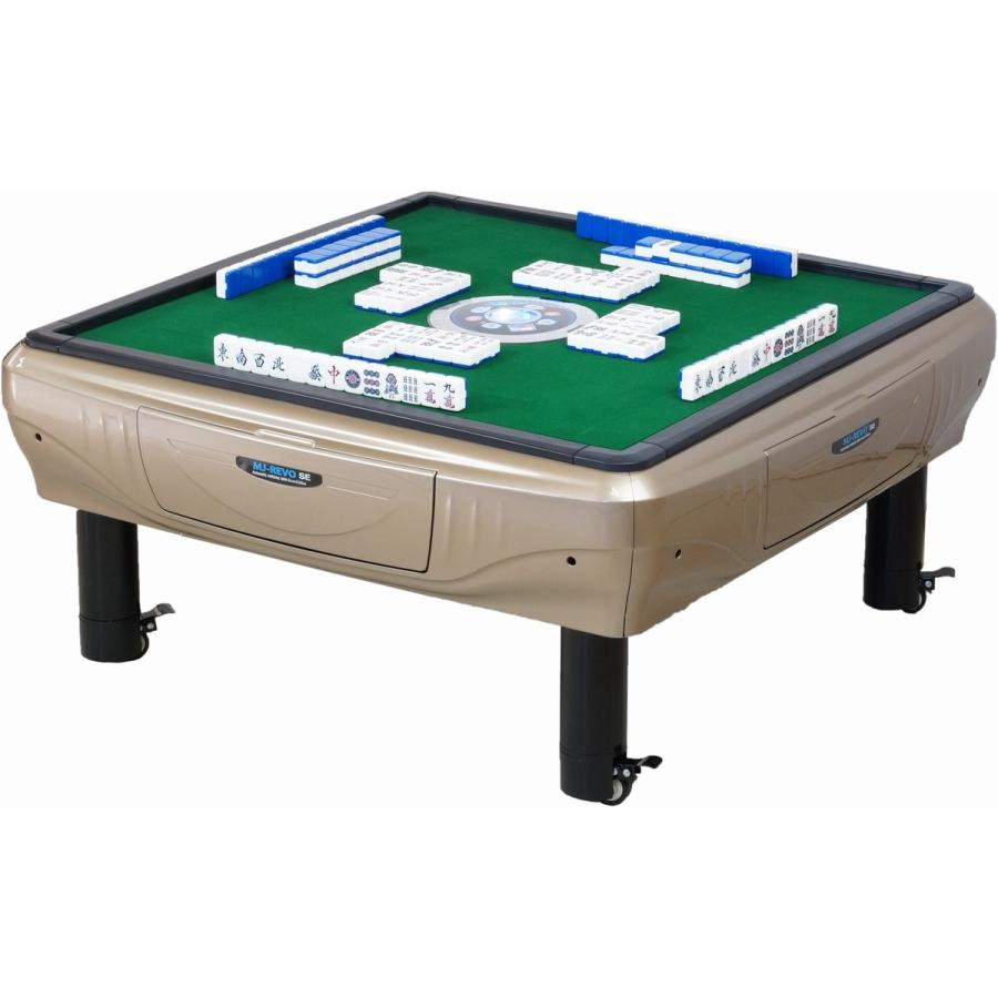 全自動麻雀卓 MJ-REVO SE 座卓 シャンパンゴールド : 麻雀卓の雀卓