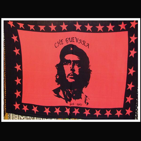 チェ・ゲバラレゲエ★Che Guevara★ラスタカラー★ラスタフラッグ★ボブマーリー★パレオにも！☆【メール便ＯＫ】｜jantalmantal