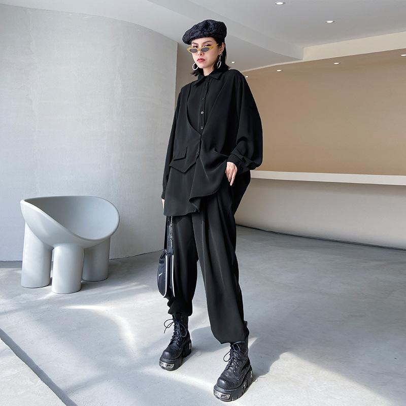 Jimwag クロップドトップスとワイドパンツセット Jimwag クロップドトップスとワイドパンツセット 【公式通販】