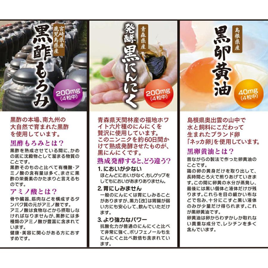 発酵黒ニンニク 黒酢もろみ 黒卵黄油 DHA・EPA にんにく卵黄 スッポン