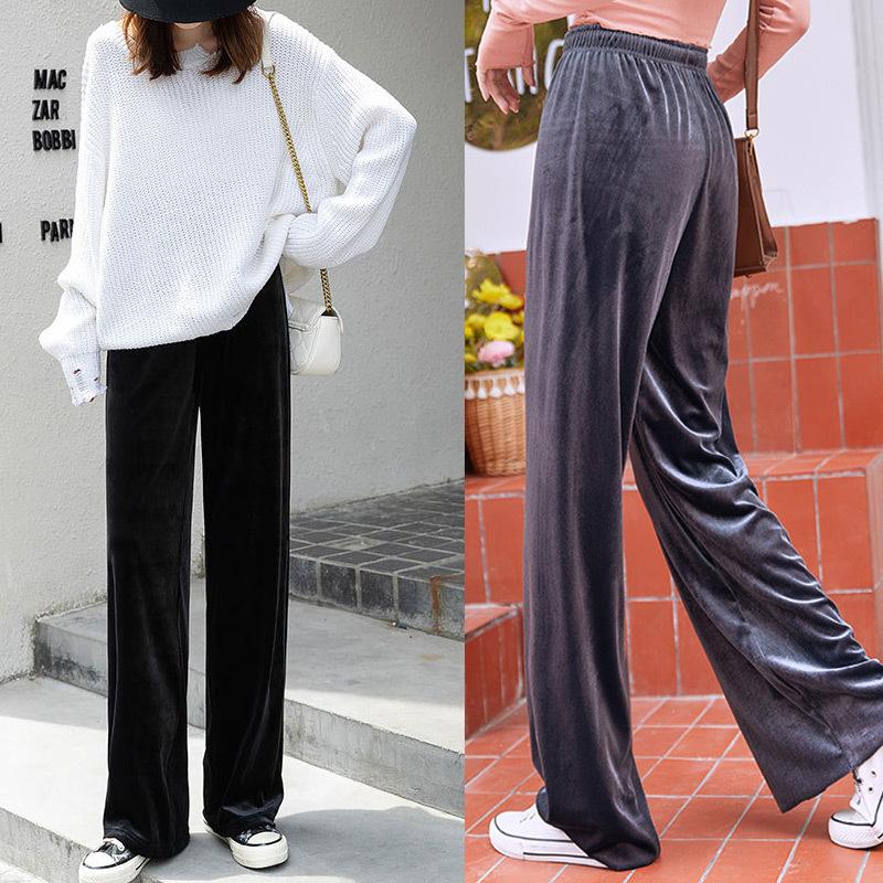 ベロアパンツ レディース ズボン 春秋冬 パンツ リラックス