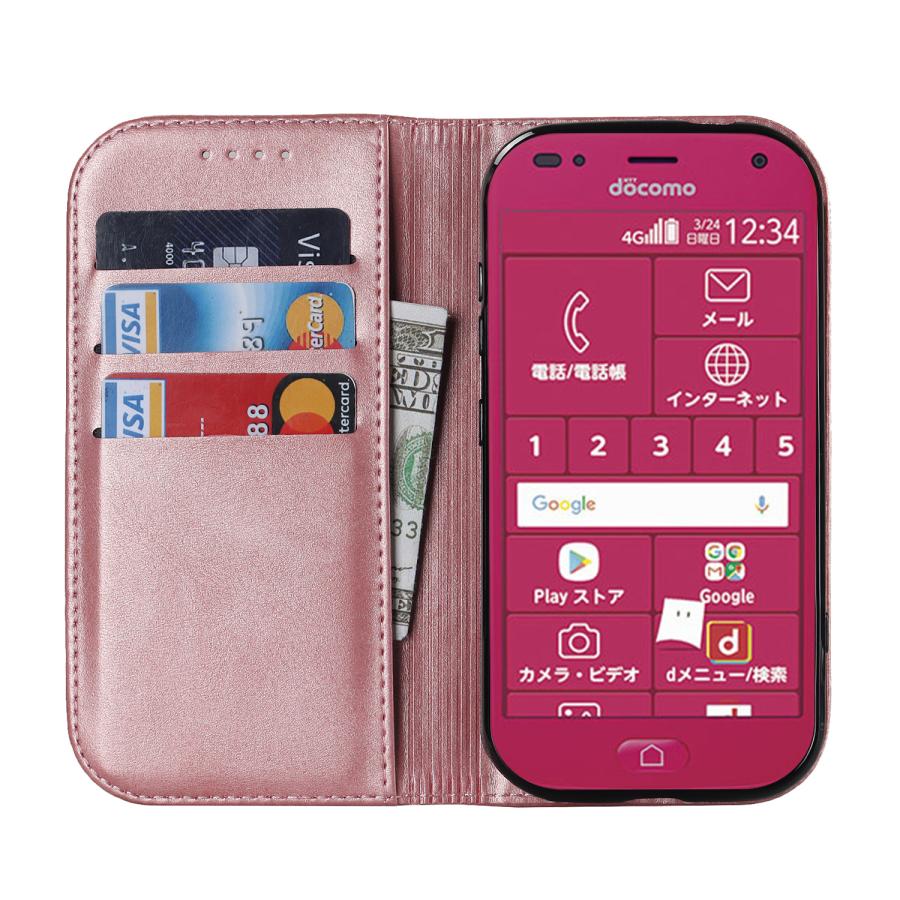 らくらくスマートフォン F-42A ケース 手帳型 FCNT FUJITSU 富士通 らくらくスマートフォン me F-01L スマホケース  耐衝撃 カバー マグネット｜jaorty｜20