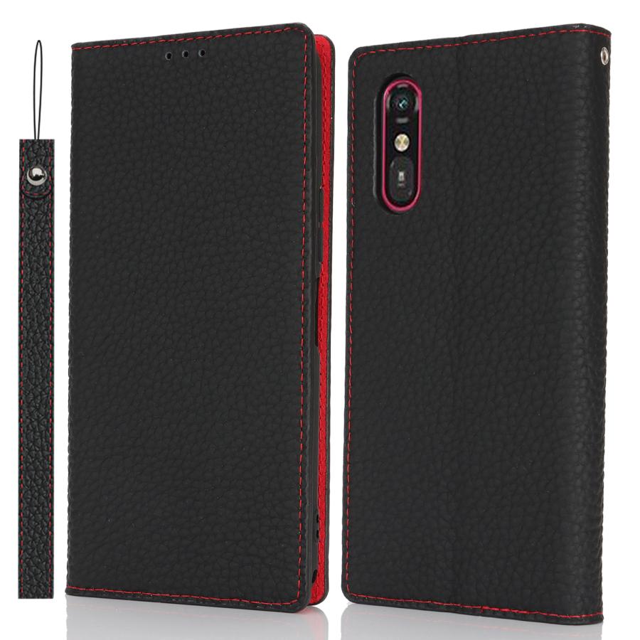 らくらくスマートフォン a A401FC ワイモバイル ケース 手帳型 本革