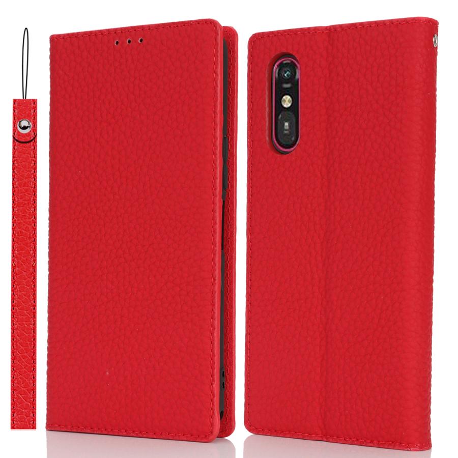 らくらくスマートフォン a A401FC ワイモバイル ケース 手帳型 本革