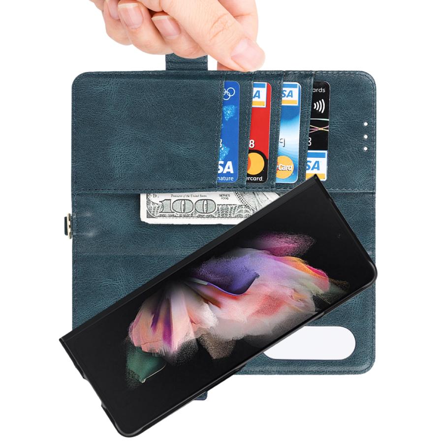 Galaxy Z fold 3 ケース 分離可能 耐衝撃 ペン収納 2in1 ギャラクシー 